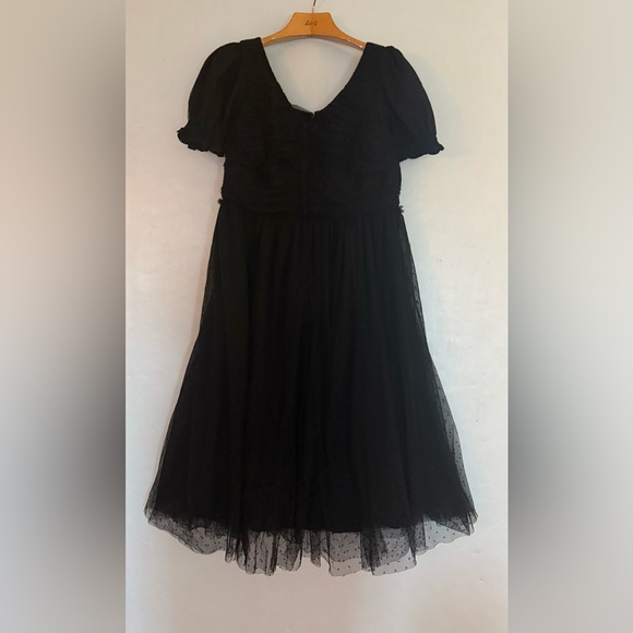 IVY CITY Co Black Dress Womens M / L the Gala Dress Tulle Wedding Cocktail - Picture 2 of 14